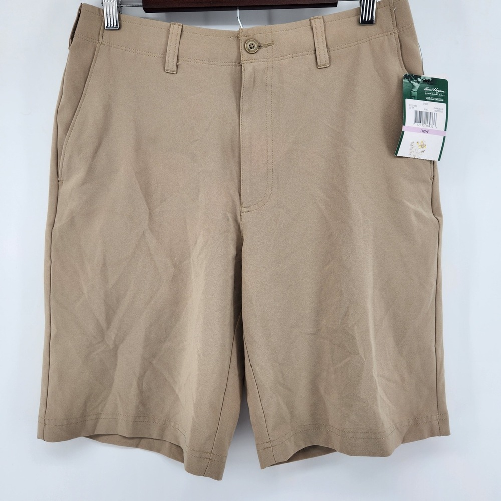 Ben Hogan Performance Mens Golf Shorts 32W Chinchilla Tan BGBS7055